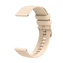 For Amazfit GTR 3 Pro 22mm Wavy Dotted Solid-Color Silicone Watch Band(Star Light Color)