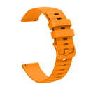 For Amazfit GTR 3 Pro 22mm Wavy Dotted Solid-Color Silicone Watch Band(Amber Yellow)