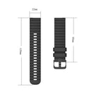 For Amazfit GTR 3 Pro 22mm Wavy Dotted Solid-Color Silicone Watch Band(Army Green)