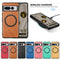 For Google Pixel 7 Pro Solid Color Magsafe Leather Phone Case(Brown)