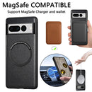 For Google Pixel 7 Pro Solid Color Magsafe Leather Phone Case(Brown)