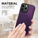 For iPhone 14 Pro Flow Color Back Cover Leather Phone Case(Purple)