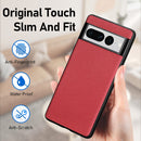 For Google Pixel 7 Pro Flow Color Leather Phone Case(Blue)