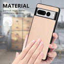 For Google Pixel 7 Pro Carbon Fiber Texture Leather Back Cover Phone Case(blue)