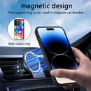 For iPhone 14 Pro Colored Drawing Leather Back Cover Magsafe Phone Case(Rhombus Mandala)