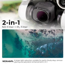 For DJI Mini 3 Pro K&F Concept KF01.2046 ND64PL Lens Filter 6-stops HD Light Reduction Filter