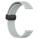 For Garminmove Luxe 20mm Solid Color Magnetic Clasp Silicone Watch Band(Grey)