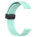 For Garminmove Luxe 20mm Solid Color Magnetic Clasp Silicone Watch Band(Teal)