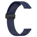 For Garminmove Luxe 20mm Solid Color Magnetic Clasp Silicone Watch Band(Midnight Blue)