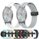 For Garminmove Luxe 20mm Solid Color Magnetic Clasp Silicone Watch Band(Teal)
