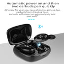 XG12 TWS Portable In-Ear Bluetooth 5.0 Mini Wireless Binaural Sports Headphones(Black)