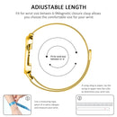 Milanese Loop Magnetic Stainless Steel Watch Band With Framefor Apple Watch Series 4 / 5 40mm(Gold)