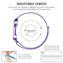Milanese Loop Magnetic Stainless Steel Watch Band With Frame for Apple Watch Series 4 / 5 40mm(Lavender purple)