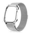 Milanese Loop Magnetic Stainless Steel Watch Band With Frame for Apple Watch Series 4 / 5 40mm(Silver)