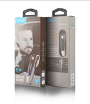 Fineblue HF68 Bluetooth Mini Earphone Business Wireless Earbud Stereo Music Hands-free Calling Earphone Large Battery Capacity Black