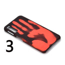 Paste Skin + PC Thermal Sensor Discoloration Case for Samsung A50(Black blue)