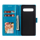 Mandala Embossing Pattern Horizontal Flip Leather Case for Samsung Galaxy S10 5G, with Holder & Card Slots & Wallet & Photo Frame & Lanyard(Blue)