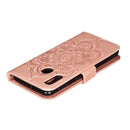 Mandala Embossing Pattern Horizontal Flip Leather Case for Galaxy A20e, with Holder & Card Slots & Wallet & Photo Frame & Lanyard(Rose Gold)