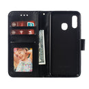 Mandala Embossing Pattern Horizontal Flip Leather Case for Galaxy A20e, with Holder & Card Slots & Wallet & Photo Frame & Lanyard(Black)
