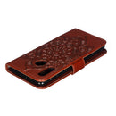 Mandala Embossing Pattern Horizontal Flip Leather Case for Galaxy A20e, with Holder & Card Slots & Wallet & Photo Frame & Lanyard(Brown)