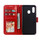 Mandala Embossing Pattern Horizontal Flip Leather Case for Galaxy A20e, with Holder & Card Slots & Wallet & Photo Frame & Lanyard(Red)