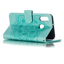 Mandala Embossing Pattern Horizontal Flip Leather Case for Galaxy A20e, with Holder & Card Slots & Wallet & Photo Frame & Lanyard(Green)