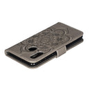 Mandala Embossing Pattern Horizontal Flip Leather Case for Galaxy A20e, with Holder & Card Slots & Wallet & Photo Frame & Lanyard(Gray)