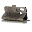 Mandala Embossing Pattern Horizontal Flip Leather Case for Galaxy A20e, with Holder & Card Slots & Wallet & Photo Frame & Lanyard(Gray)