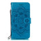 Mandala Embossing Pattern Horizontal Flip Leather Case for Galaxy A20e, with Holder & Card Slots & Wallet & Photo Frame & Lanyard(Blue)