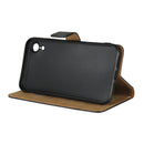 Leather Horizontal Flip Holster for iPhone XR ,with Magnetic Clasp and Bracket and Card Slot and Wallet(Yellow)
