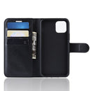 Litchi Texture Horizontal Flip Leather Case for iPhone 11, with Wallet & Holder & Card Slots(black)