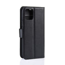 Litchi Texture Horizontal Flip Leather Case for iPhone 11, with Wallet & Holder & Card Slots(black)