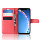 Litchi Texture Horizontal Flip Leather Case for iPhone 11, with Wallet & Holder & Card Slots(red)