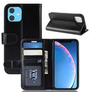 R64 Texture Single Fold Horizontal Flip Leather Case for iPhone 11, with Holder & Card Slots & Wallet(black)