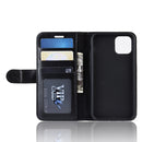 R64 Texture Single Fold Horizontal Flip Leather Case for iPhone 11, with Holder & Card Slots & Wallet(black)