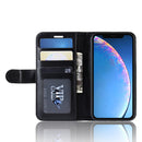 R64 Texture Single Fold Horizontal Flip Leather Case for iPhone 11, with Holder & Card Slots & Wallet(black)
