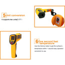 GM1150A 50:1 Infrared Thermometer -18~1150 Degrees Celsius LCD Digital Temperature Meter Industrial Pyrometer 0.1~1EM Adjustable