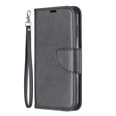 Retro Lambskin Texture Pure Color Horizontal Flip PU Leather Case for Huawei Y5 2019 & Honor 8s, with Holder & Card Slots & Wallet & Lanyard(Black)