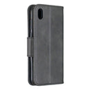Retro Lambskin Texture Pure Color Horizontal Flip PU Leather Case for Huawei Y5 2019 & Honor 8s, with Holder & Card Slots & Wallet & Lanyard(Black)
