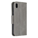 Retro Lambskin Texture Pure Color Horizontal Flip PU Leather Case for Huawei Y5 2019 & Honor 8s, with Holder & Card Slots & Wallet & Lanyard(Grey)