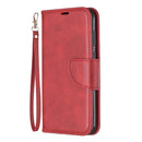 Retro Lambskin Texture Pure Color Horizontal Flip PU Leather Case for Huawei Y5 2019 & Honor 8s, with Holder & Card Slots & Wallet & Lanyard(Red)