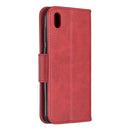 Retro Lambskin Texture Pure Color Horizontal Flip PU Leather Case for Huawei Y5 2019 & Honor 8s, with Holder & Card Slots & Wallet & Lanyard(Red)