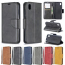Retro Lambskin Texture Pure Color Horizontal Flip PU Leather Case for Huawei Y5 2019 & Honor 8s, with Holder & Card Slots & Wallet & Lanyard(Red)