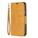 Retro Lambskin Texture Pure Color Horizontal Flip PU Leather Case for Huawei Y5 2019 & Honor 8s, with Holder & Card Slots & Wallet & Lanyard(Yellow)