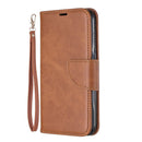 Retro Lambskin Texture Pure Color Horizontal Flip PU Leather Case for Huawei Y5 2019 & Honor 8s, with Holder & Card Slots & Wallet & Lanyard(Brown)