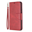 Retro Lambskin Texture Pure Color Horizontal Flip PU Leather Case for for Huawei Y6 2019 & Y6 Pro 2019, with Holder & Card Slots & Wallet & Lanyard(Red)