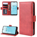 Dual-side Magnetic Buckle Horizontal Flip Leather Case for Huawei Y5 2019, with Holder & Card Slots & Wallet & Photo Frame(Red)