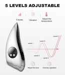 K-SKIN KD817 Facial Scratch Pad Dredge Meridian Soothing Fatigue Scraping Plate Electric Massager Soothing Stress USB Charging(White)