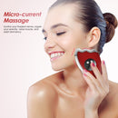 K-SKIN KD817 Facial Scratch Pad Dredge Meridian Soothing Fatigue Scraping Plate Electric Massager Soothing Stress USB Charging(White)