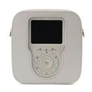 Full Body Camera PU Leather Case Bag with Strap for Fujifilm Instax Square SQ20(White)
